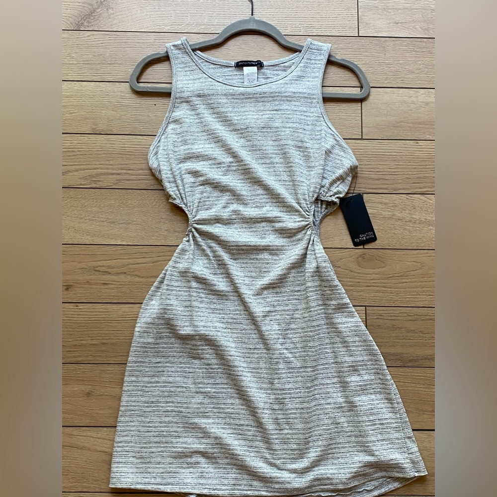 NWT Caution to the Wind summer casual dress with side cutouts